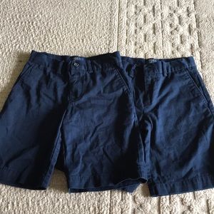 Two pair navy boy Ralph Lauren shorts